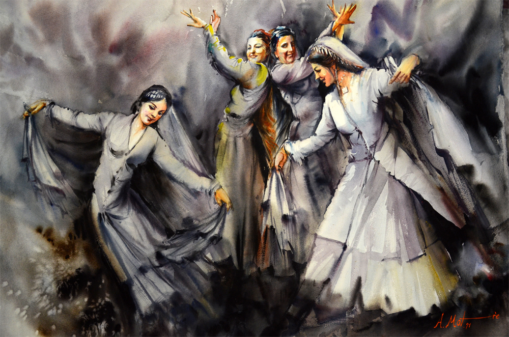 آموزشگاه هنرهای تجسمی آبرنگ 71x52cm