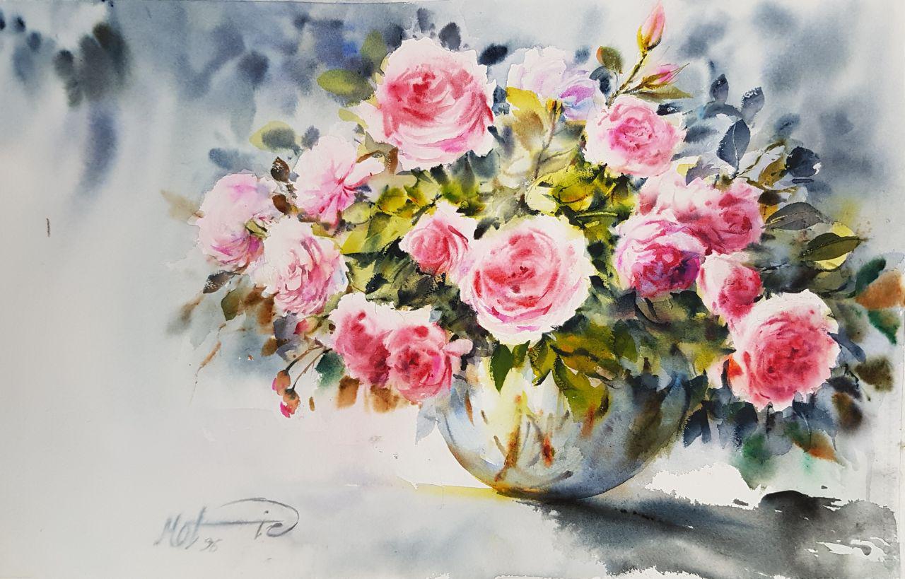 آموزشگاه هنرهای تجسمی آبرنگ 55x35cm