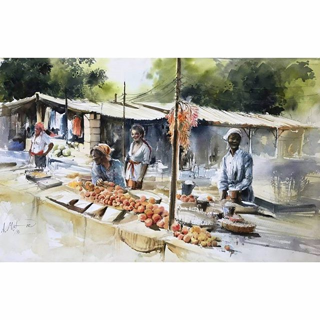 آموزشگاه هنرهای تجسمی آبرنگ 70*46cm