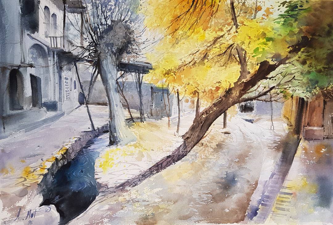 آموزشگاه هنرهای تجسمی آبرنگ 36*54cm
