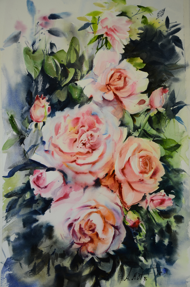 آموزشگاه هنرهای تجسمی آبرنگ 55x35cm